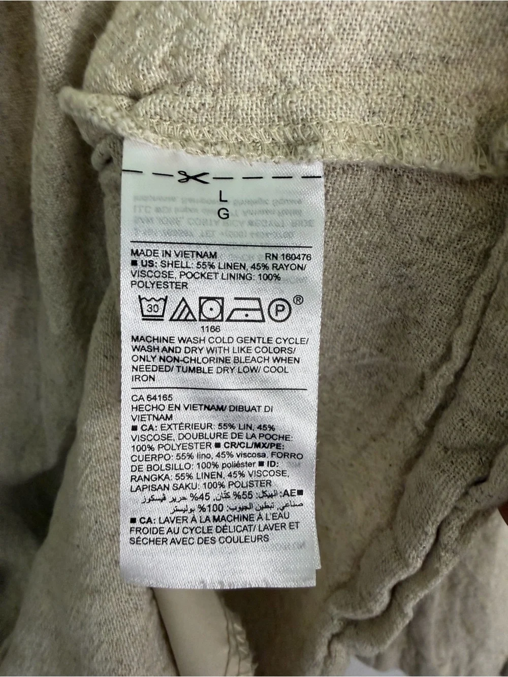 Old Navy lightweight linen
